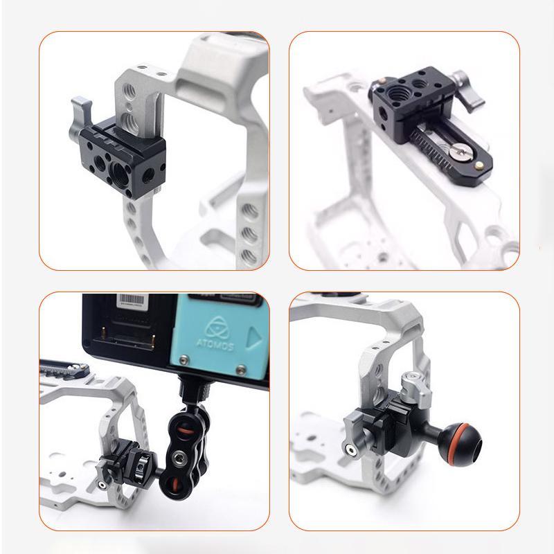 NATO Clamp Quick Release NATO Rail Clamp w 1/4 3/8 Threaded Hole for ARRI Locating Pin Video Light Microphone Monitor Magic Arm чорний
NATO Clamp Quick Release NATO Rail Clamp w 1/4 3/8 Threaded Hole for ARRI Locating Pin Video Light Microphone Monitor Magic Arm чорний