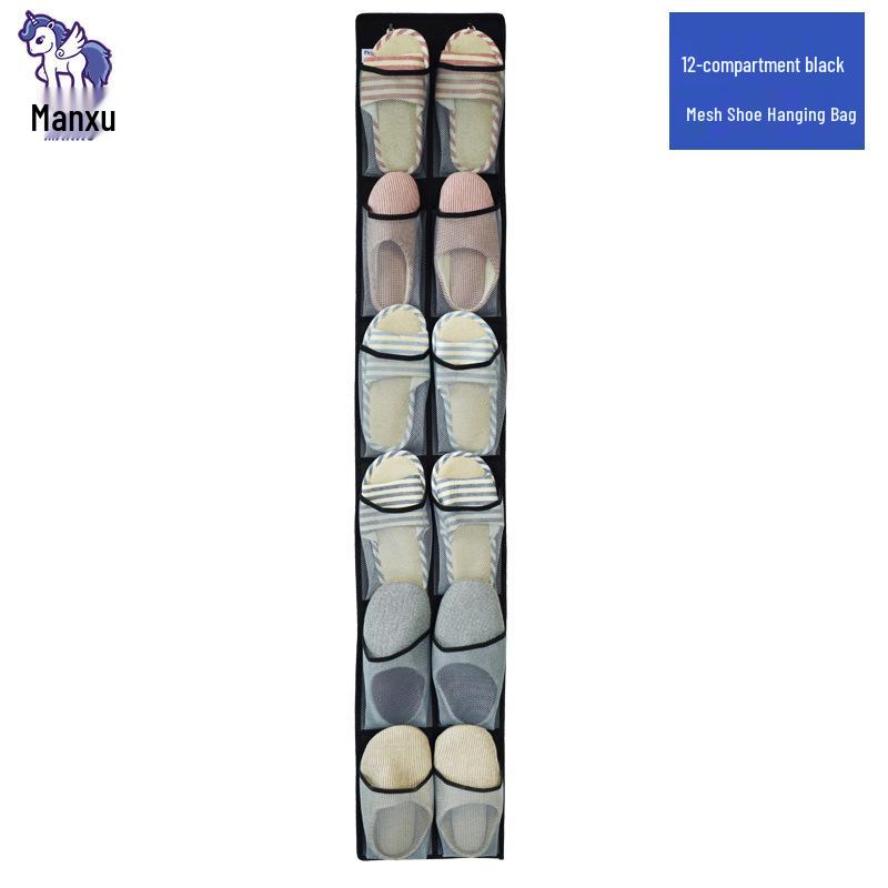 12-Grid Over-the-Door Shoe Hanging Organizer - Non-Woven Multi-Layer Storage Bag for Wall or Wardrobe
12-Grid Over-the-Door Shoe Hanging Organizer - Non-Woven Multi-Layer Storage Bag for Wall or Wardrobe