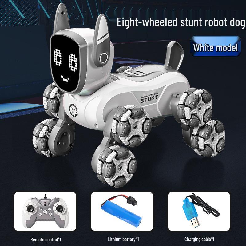 Smart Voice-Controlled Robot Dog Toy - Remote Controlled Electronic Pet Gift for Kids 1 Battery & Charging Cable
Smart Voice-Controlled Robot Dog Toy - Remote Controlled Electronic Pet Gift for Kids 1 Battery & Charging Cable