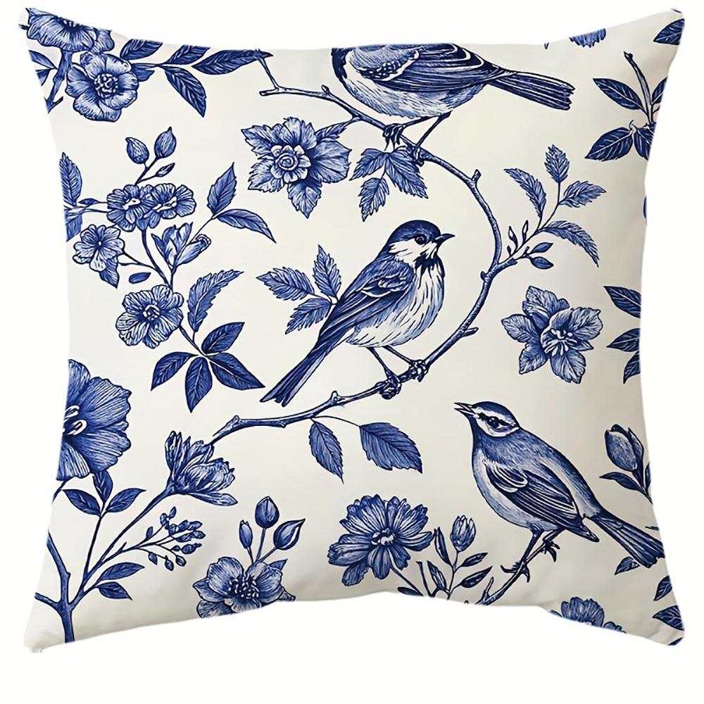 1/4pcs Blue and White Bird and Flower Patterned Pillowcases Sofa cushion cover home bedroom room decoration 45x45cm-1pcs
1/4pcs Blue and White Bird and Flower Patterned Pillowcases Sofa cushion cover home bedroom room decoration 45x45cm-1pcs