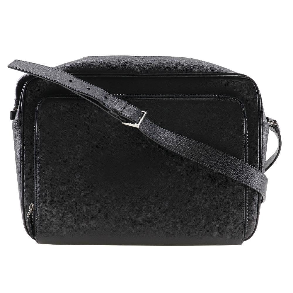 PRADA Messenger bag Shoulder Bag NERO black Safiano mens Used
PRADA Messenger bag Shoulder Bag NERO black Safiano mens Used