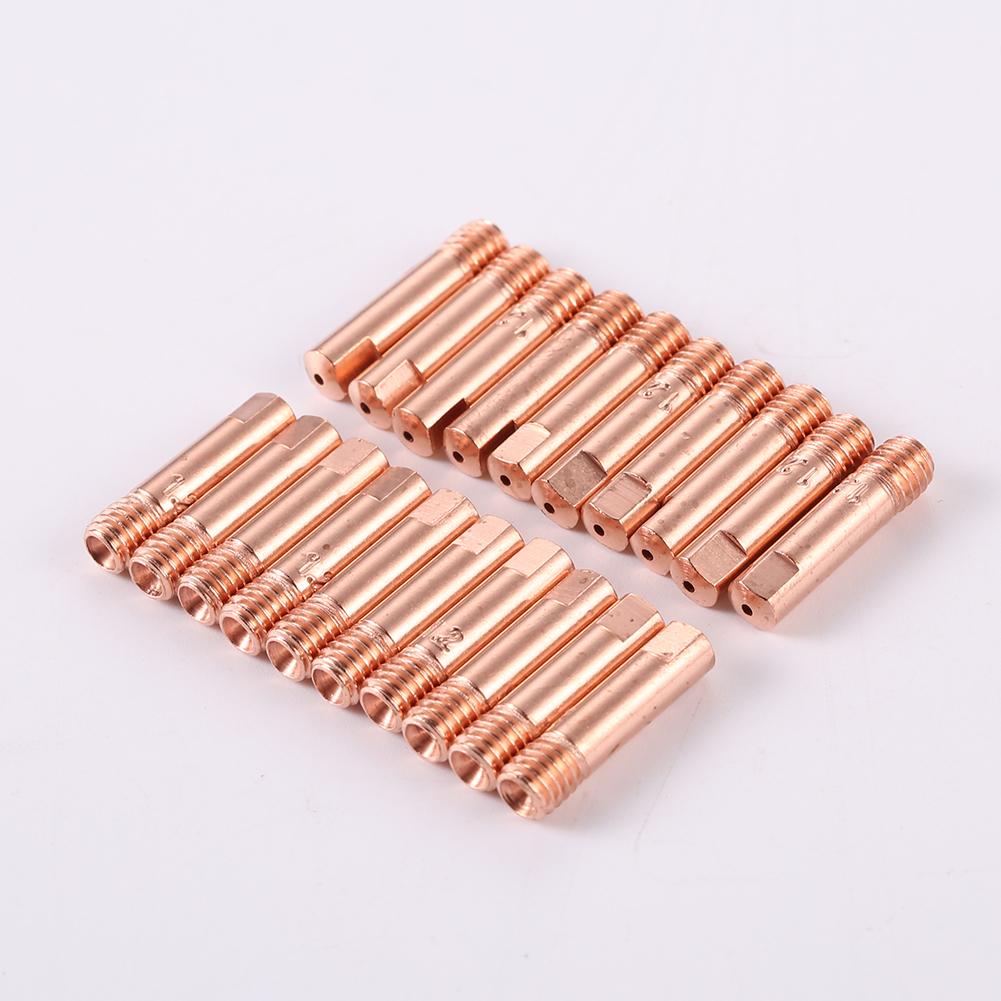 20 шт. контактные насадки для сварки MIG, держатель разъема газового диффузора (1.2) К 
20 шт. контактные насадки для сварки MIG, держатель разъема газового диффузора (1.2) К