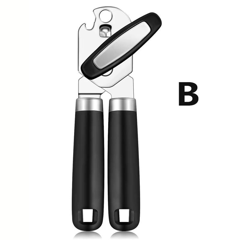 Ручной консервный нож, многофункциональный консервный нож, мощный открывалка для бутылок, ручная нескользящая ручка из нержавеющей стали для открывания банок Black-B
Ручной консервный нож, многофункциональный консервный нож, мощный открывалка для бутылок, ручная нескользящая ручка из нержавеющей стали для открывания банок Black-B