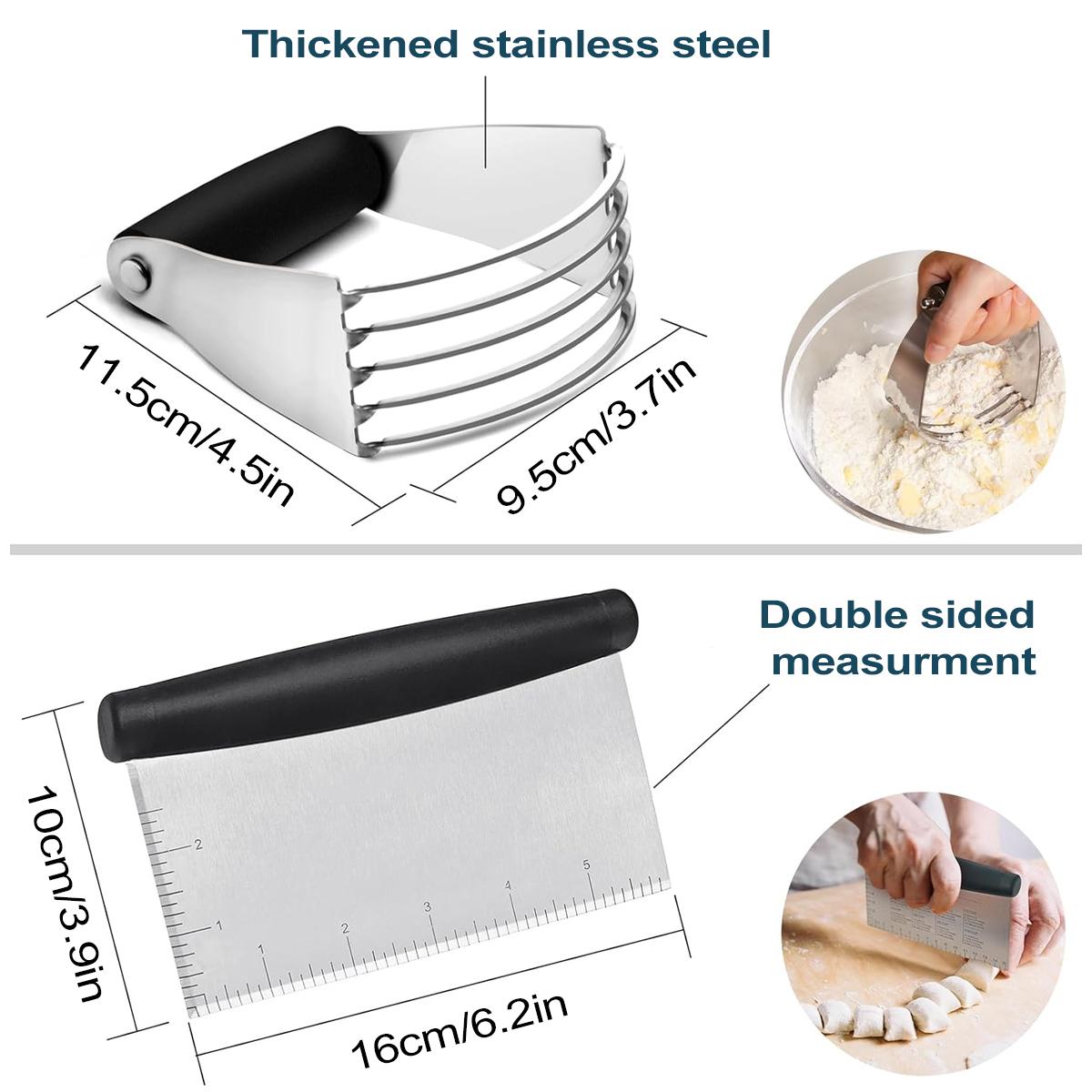 Leeseph Stainless Steel Pastry Blender Cutter and Bench Scraper Set, Multipurpose Kitchen Baking Essential Tool,Dough Processing чёрный
Leeseph Stainless Steel Pastry Blender Cutter and Bench Scraper Set, Multipurpose Kitchen Baking Essential Tool,Dough Processing чёрный