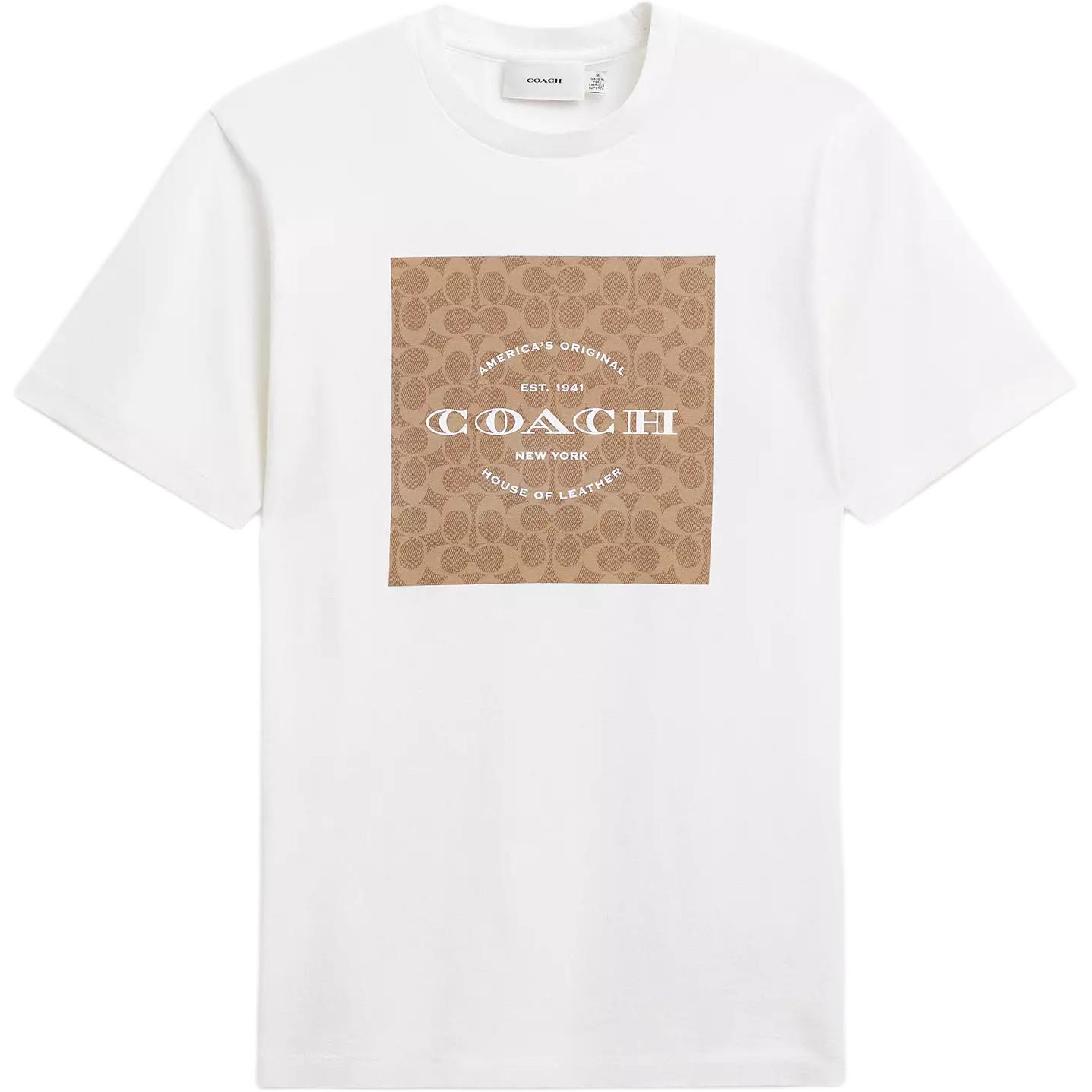 Coach Organic Cotton Iconic Square Neck Short Sleeve T-Shirt Men tops CCC17-WHT S
Coach Organic Cotton Iconic Square Neck Short Sleeve T-Shirt Men tops CCC17-WHT S