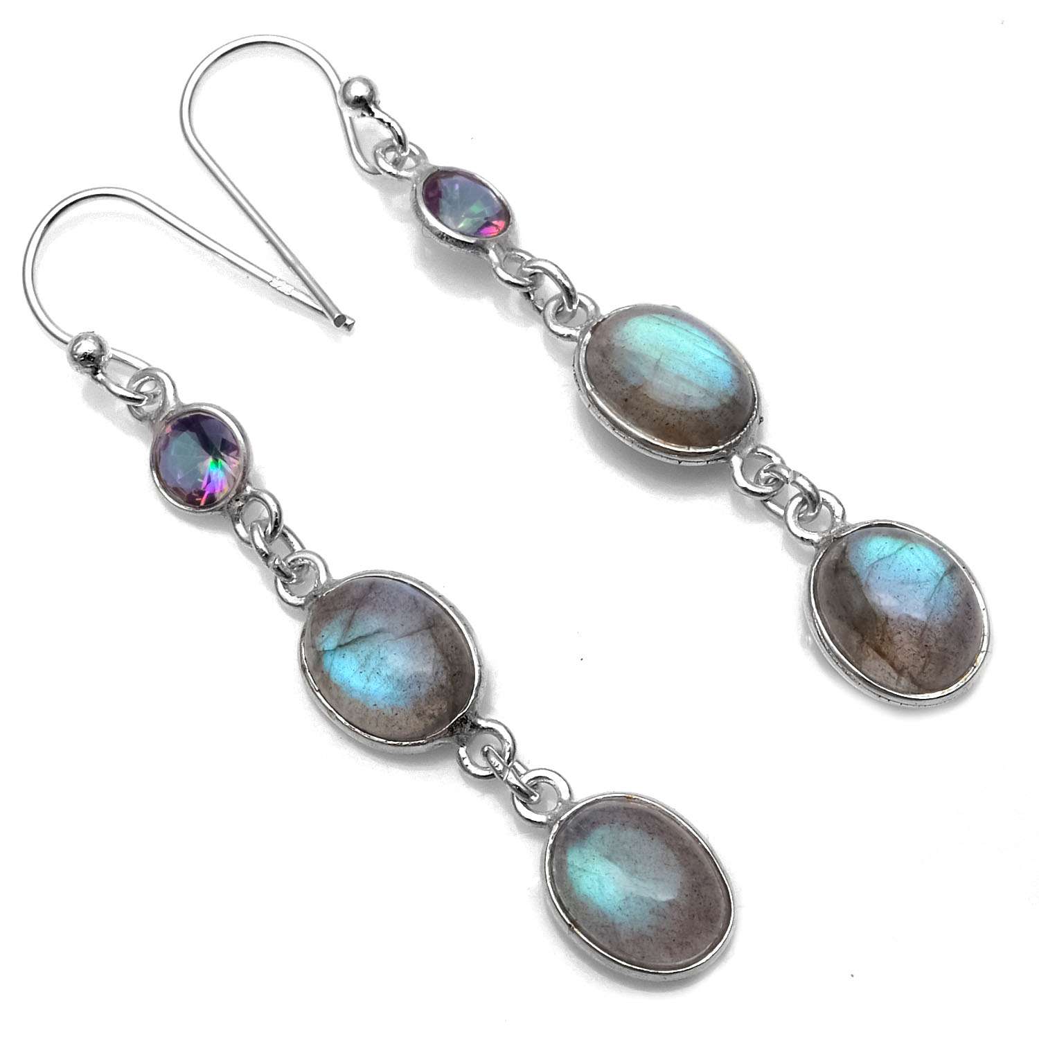 Labradorite Gemstone Earrings Solid 925 Sterling Silver Handmade Earrings Jewelry Gift For Women And Girls E-1476
Labradorite Gemstone Earrings Solid 925 Sterling Silver Handmade Earrings Jewelry Gift For Women And Girls E-1476