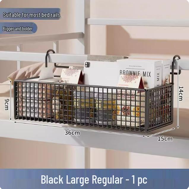 Dormitory Bedside Hanging Basket - No-Punch Storage Rack for Bunk Beds and Snacks
Dormitory Bedside Hanging Basket - No-Punch Storage Rack for Bunk Beds and Snacks