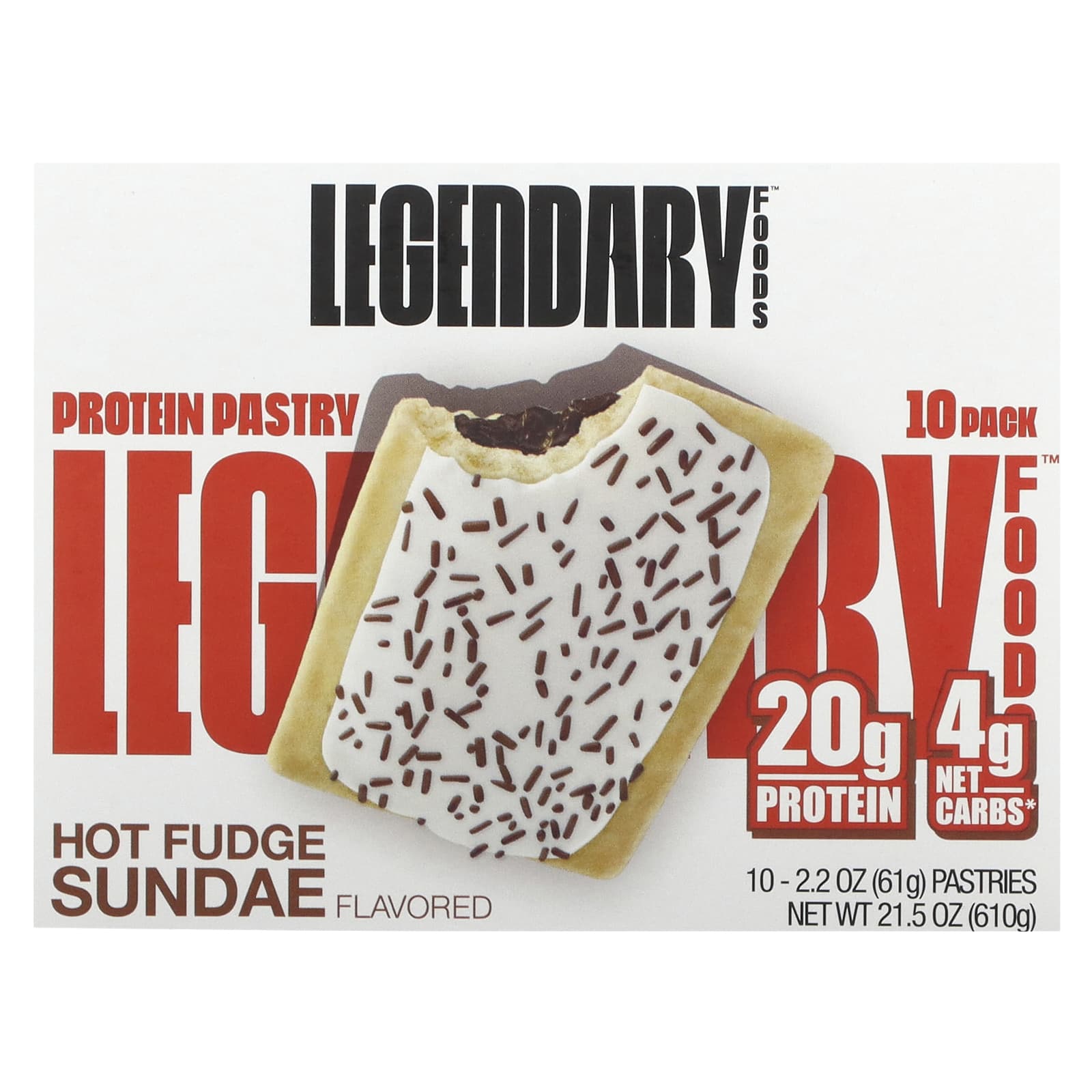 Protein Pastry, Hot Fudge Sundae, 10 Packs, 61G (2.2Oz) Each
Protein Pastry, Hot Fudge Sundae, 10 Packs, 61G (2.2Oz) Each