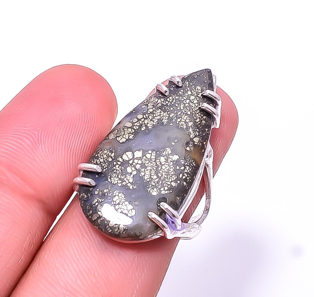 Кольцо из стерлингового серебра 925 пробы с марказитом Callahan Mine Solitaire ручной работы s.7.5 R2
Кольцо из стерлингового серебра 925 пробы с марказитом Callahan Mine Solitaire ручной работы s.7.5 R2