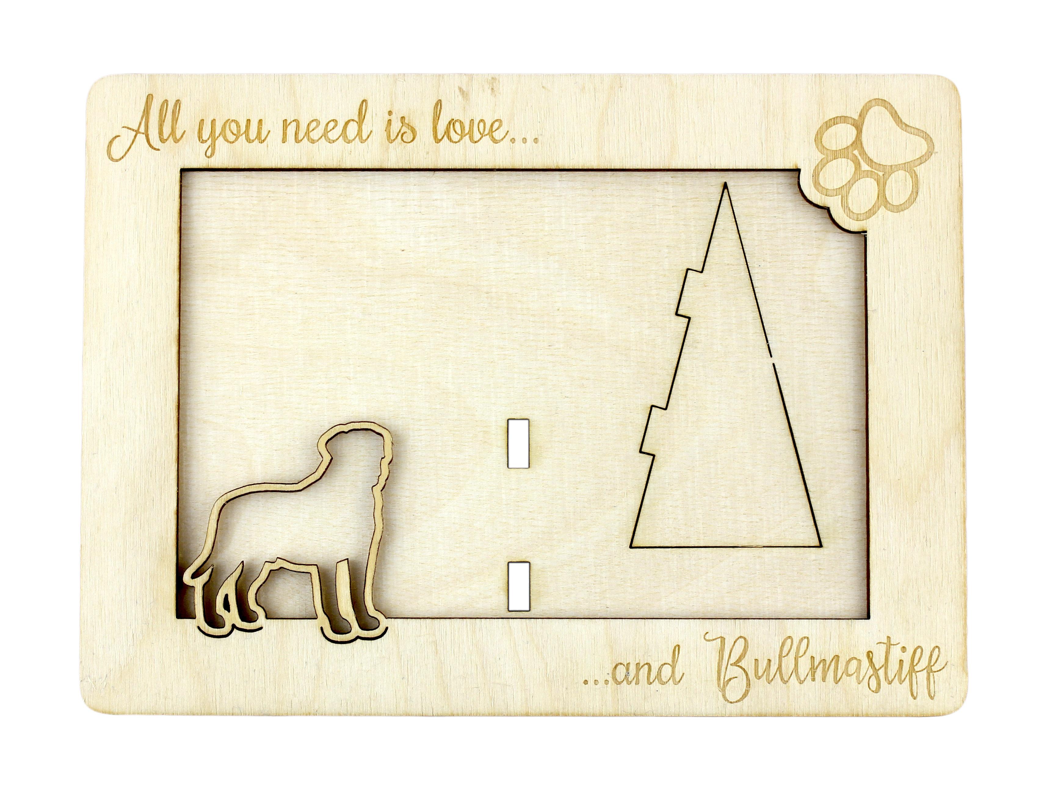 Bullmastiff - Photo frame, engraved wooden frame, a lovely gadget for the dog lover by Art-Dog
Bullmastiff - Photo frame, engraved wooden frame, a lovely gadget for the dog lover by Art-Dog
