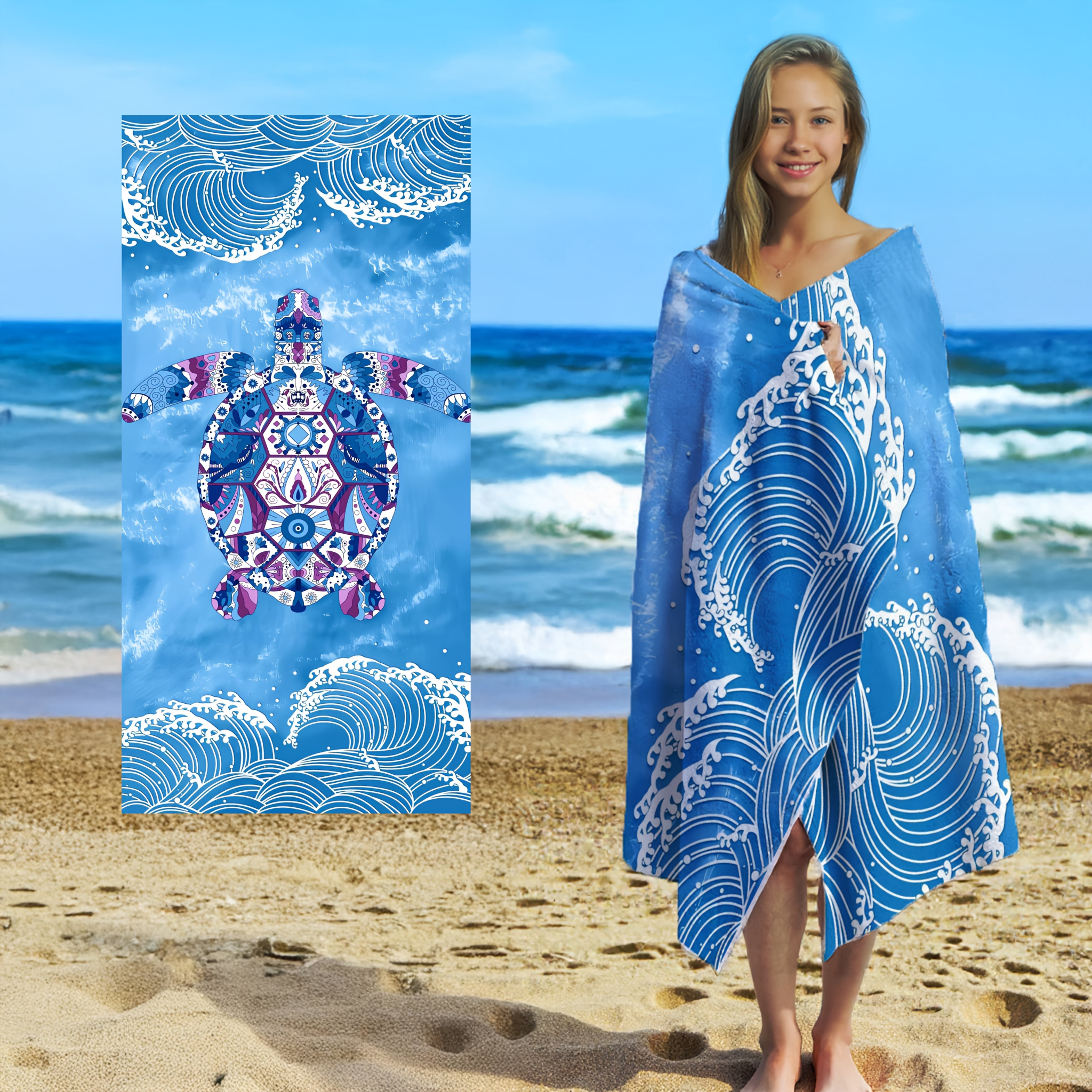 Rainbow Striped Beach Towel - Vibrant Rainbow Colors, Quick-Dry Microfiber, Strong Wrap Design for Beach, Pool Use, Beach W30*H60(CM)
Rainbow Striped Beach Towel - Vibrant Rainbow Colors, Quick-Dry Microfiber, Strong Wrap Design for Beach, Pool Use, Beach W30*H60(CM)