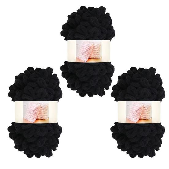 3 рулона пряжи Loop пряжа для вязания пальцами пряжа без крючка чёрный
3 рулона пряжи Loop пряжа для вязания пальцами пряжа без крючка чёрный