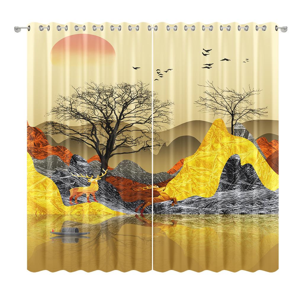 Тканина для штор з оленями Спальня Вітальня Балкон Світлонепроникна штора Офіс Готель Теплоізоляційна штора 2pcs*1.32m*1.6m
Тканина для штор з оленями Спальня Вітальня Балкон Світлонепроникна штора Офіс Готель Теплоізоляційна штора 2pcs*1.32m*1.6m