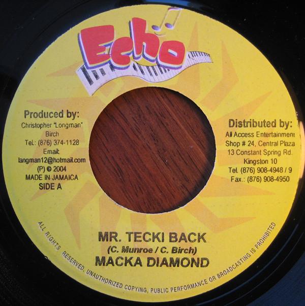 7-дюймовая пластинка MACKA DIAMOND / KIPRICH - Mr. Tecki Back / Детская песня НЕТ Эхо 2004 Ямайка Регги, Ска и Даб Б/У
7-дюймовая пластинка MACKA DIAMOND / KIPRICH - Mr. Tecki Back / Детская песня НЕТ Эхо 2004 Ямайка Регги, Ска и Даб Б/У