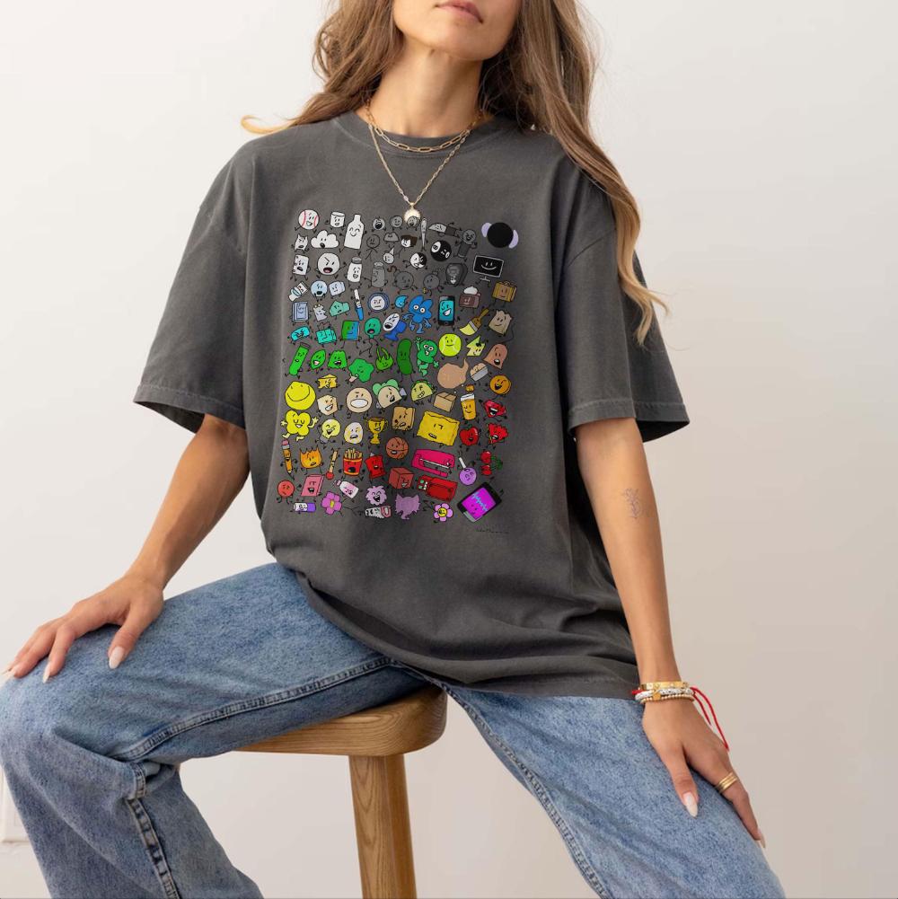2026 Bfdi Inanimate Insanity Characters Tshirt Clothing Graphic Short Sleeve Shirt Women AllSeason Black Casual Crew Neck Tee S
2026 Bfdi Inanimate Insanity Characters Tshirt Clothing Graphic Short Sleeve Shirt Women AllSeason Black Casual Crew Neck Tee S