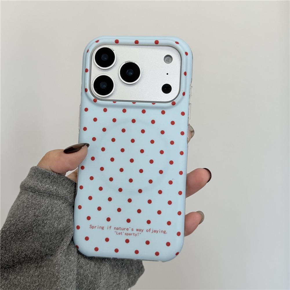 Polka Dot Strawberry Lemon Case with Magnetic Stand for Apple 17 Pro Max/16 Pro/14 & 13 - Korean Style 17promax
Polka Dot Strawberry Lemon Case with Magnetic Stand for Apple 17 Pro Max/16 Pro/14 & 13 - Korean Style 17promax