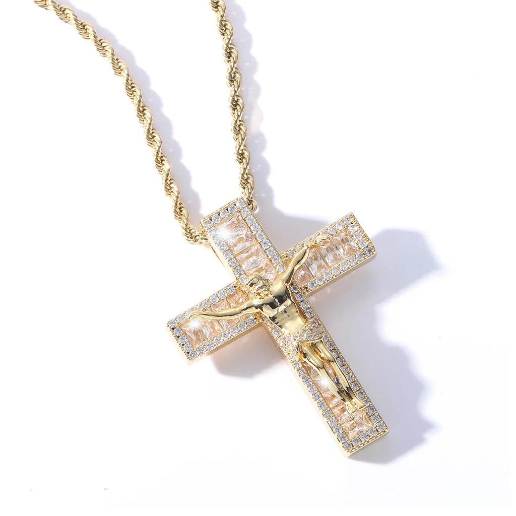 Iced Out Иисус Крест Подвеска Для Мужчин Женщин Bling 5A Геометрические Циркон Ожерелья Мода Хип-Хоп Ювелирные Изделия
Iced Out Иисус Крест Подвеска Для Мужчин Женщин Bling 5A Геометрические Циркон Ожерелья Мода Хип-Хоп Ювелирные Изделия