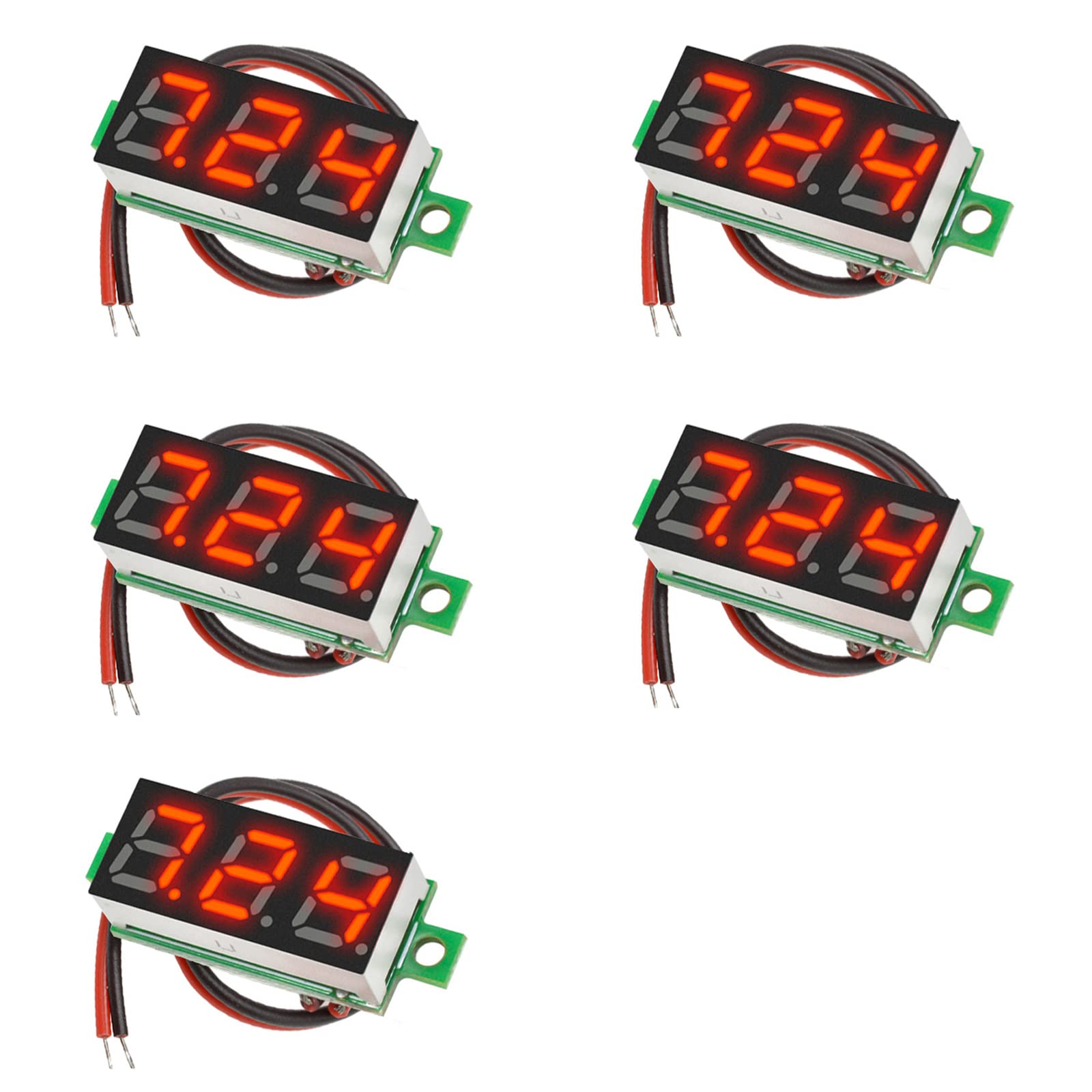 Samcos LED Digital Set of Digital Display Voltage Tester for DC Circuit Testing Voltmeter, 2-Wire, 0.28 Inch, 2.5V-30V, 5, Red, червоний
Samcos LED Digital Set of Digital Display Voltage Tester for DC Circuit Testing Voltmeter, 2-Wire, 0.28 Inch, 2.5V-30V, 5, Red, червоний
