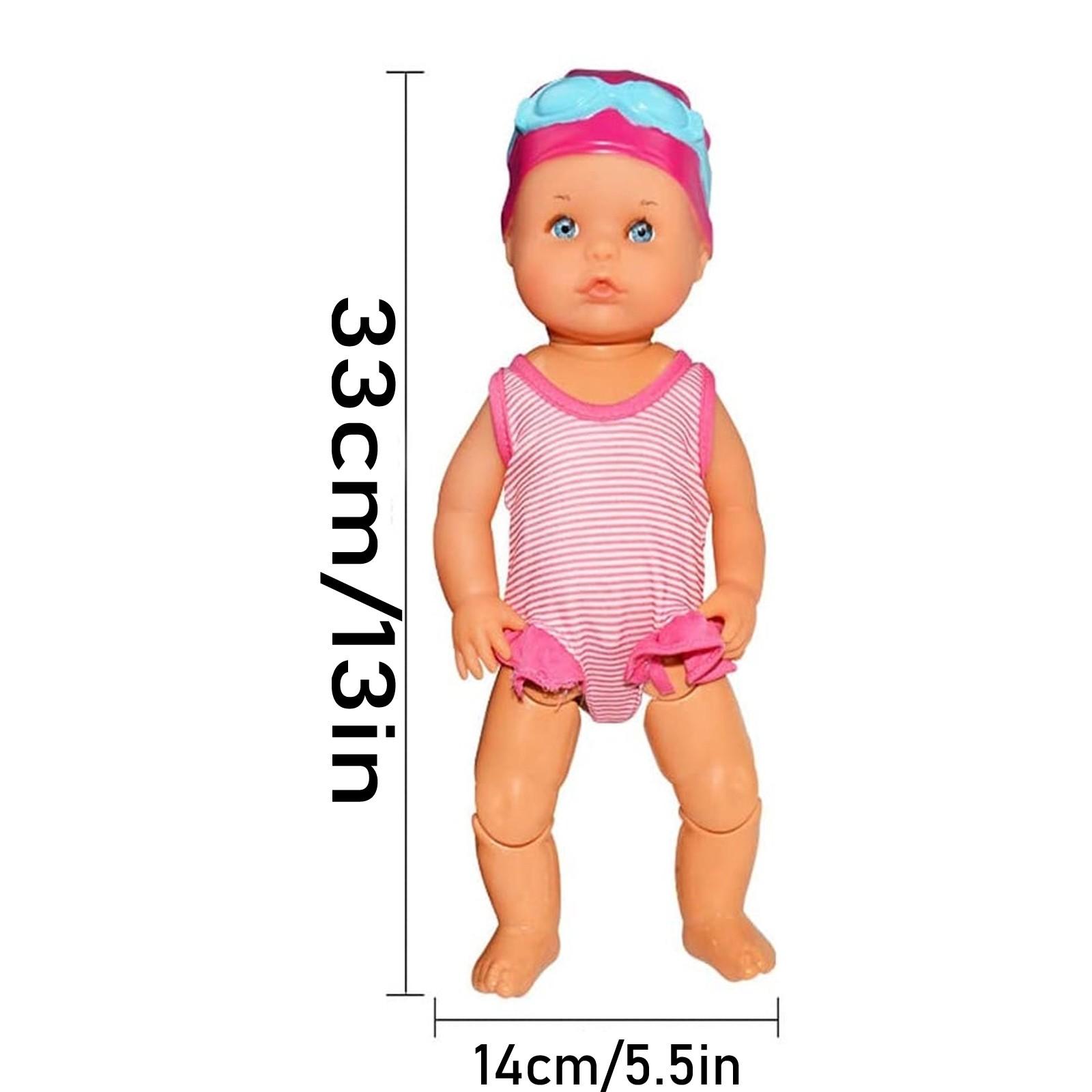 1pc 13 Inch Mini Swimming Doll Kids Bathroom Bath Toy Baby Bathtub Toy on chain automatic Swimming Little Doll Gifts One Size
1pc 13 Inch Mini Swimming Doll Kids Bathroom Bath Toy Baby Bathtub Toy on chain automatic Swimming Little Doll Gifts One Size