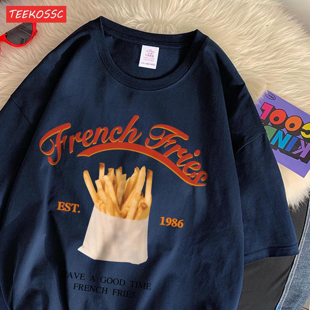 Fashion Cotton Woman TShirts Have A Good Time French Fries Printed Streetwear Breathable ONeck Loose Street Female Clothes 4XL
Fashion Cotton Woman TShirts Have A Good Time French Fries Printed Streetwear Breathable ONeck Loose Street Female Clothes 4XL