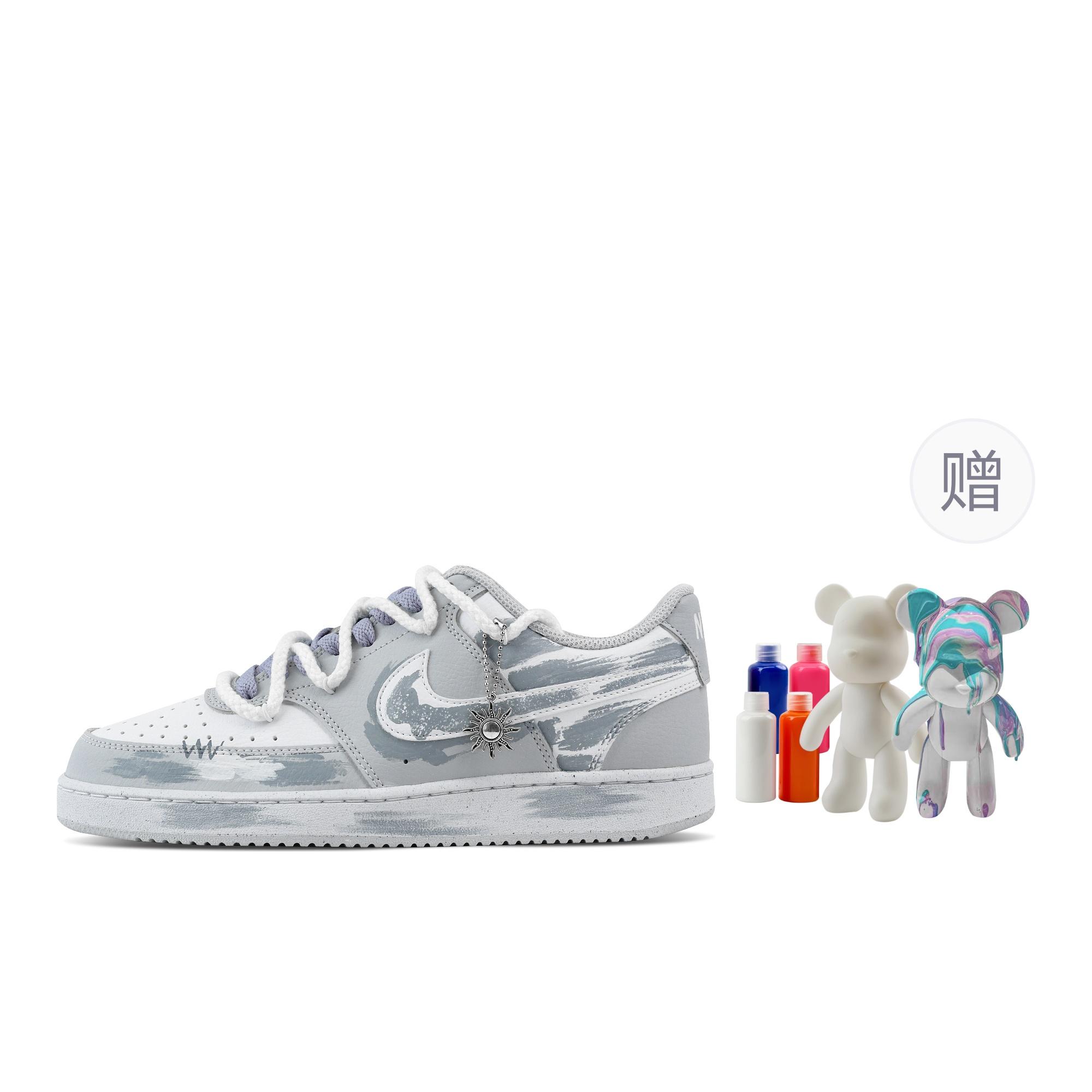 Nike Court Vision 1 Smiley Face Flowing, Fluid Bear Abrasion Resistant Low top Skateboard Shoes Men s Light Gray HM9862-002(Team773--) 45
Nike Court Vision 1 Smiley Face Flowing, Fluid Bear Abrasion Resistant Low top Skateboard Shoes Men s Light Gray HM9862-002(Team773--) 45