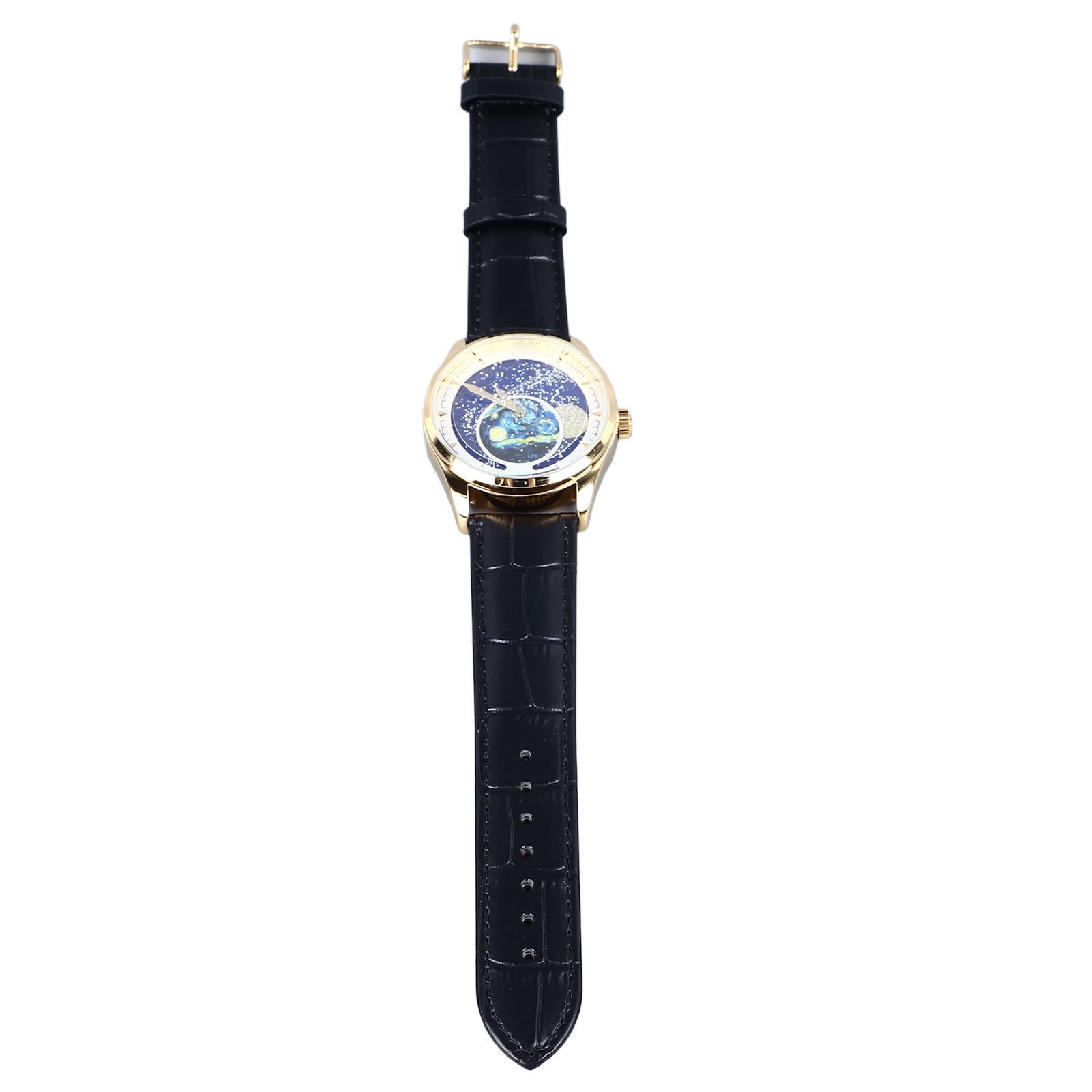 Men Quartz Watch Starry Sky Dial Leather Strap Waterproof Fashionable Watch for Business Daily
Men Quartz Watch Starry Sky Dial Leather Strap Waterproof Fashionable Watch for Business Daily