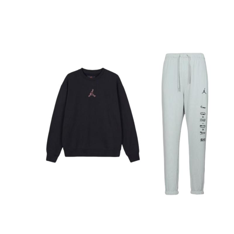 Jordan Printed Crew Neck Pullover Sweatshirt Comfortable Knitted Long Pants Casual Sports Set Men sweatshirt, pants FZ6442-046+FV4018-010 XXL
Jordan Printed Crew Neck Pullover Sweatshirt Comfortable Knitted Long Pants Casual Sports Set Men sweatshirt, pants FZ6442-046+FV4018-010 XXL