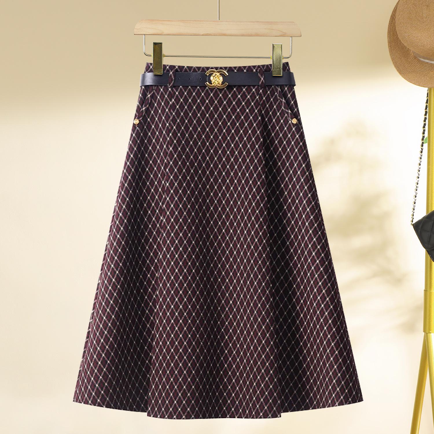 Women s High-Waist Plaid Midi Skirt - Slimming A-Line, Autumn/Winter 2024 XXXL (135-145 lbs)
Women s High-Waist Plaid Midi Skirt - Slimming A-Line, Autumn/Winter 2024 XXXL (135-145 lbs)