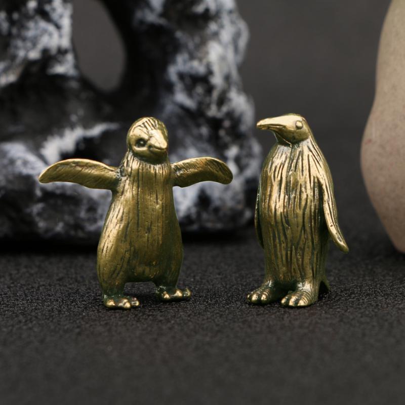 Funny Brass Standing Little Penguin Statue Desktop Decorative Trinkets Creativity Marine Animal Cute Craft Collection Children Light Grey
Funny Brass Standing Little Penguin Statue Desktop Decorative Trinkets Creativity Marine Animal Cute Craft Collection Children Light Grey