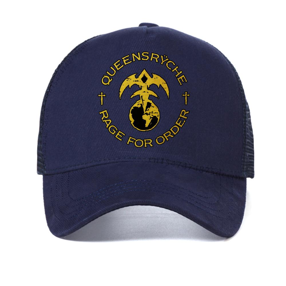 QUEENSRYCHE RAGE FOR ORDER baseball cap Album Michael Wilton Eddie Jackson caps fashion casual mesh breathable Snapback hat Adjustable темно-синього кольору
QUEENSRYCHE RAGE FOR ORDER baseball cap Album Michael Wilton Eddie Jackson caps fashion casual mesh breathable Snapback hat Adjustable темно-синього кольору