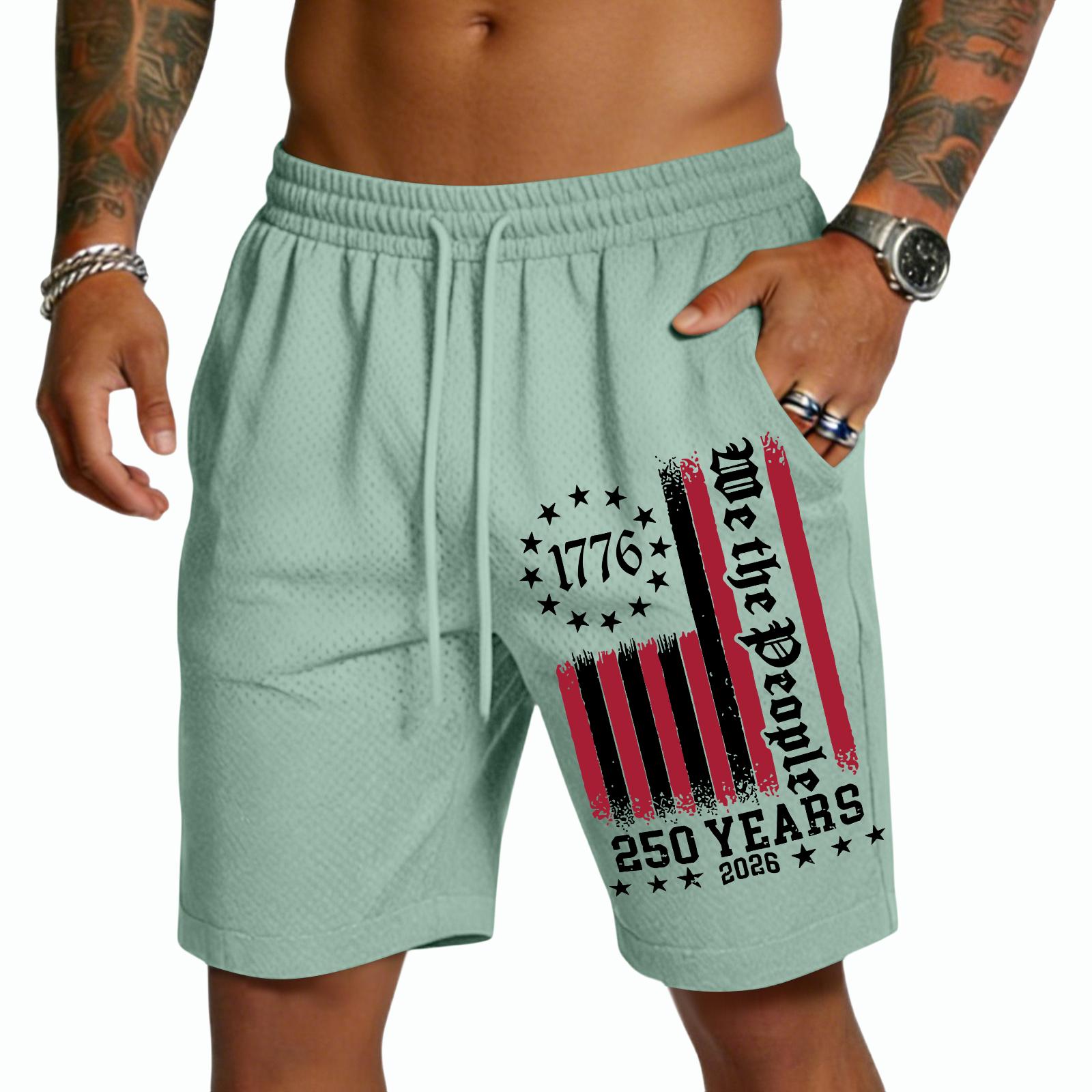 Men’s Casual Drawstring Shorts Lightweight Quick Dry Five Inch Shorts with 250 Years We the 1776 Print for Outdoor Activities XL
Men’s Casual Drawstring Shorts Lightweight Quick Dry Five Inch Shorts with 250 Years We the 1776 Print for Outdoor Activities XL