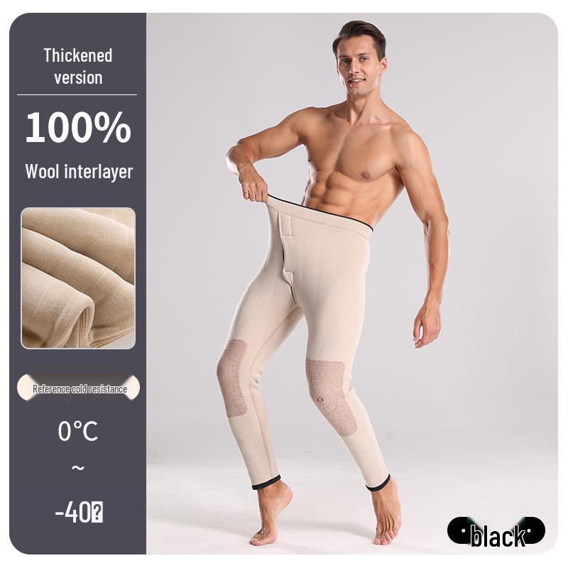 Men s Thick Fleece-Lined Wool-Cotton Cashmere Slimming Pants - Extra Warm Winter Knee Pads XL (55-65 kg)
Men s Thick Fleece-Lined Wool-Cotton Cashmere Slimming Pants - Extra Warm Winter Knee Pads XL (55-65 kg)