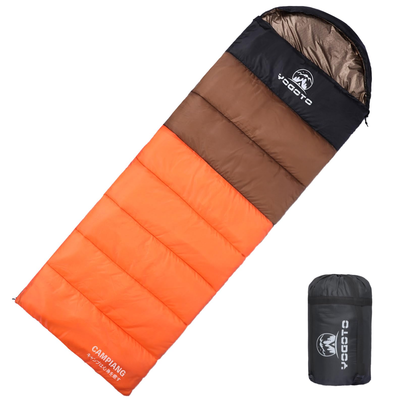 YOGOTO Спальный мешок Все Холод 210T Водоотталкивающий Рвущийся Конверт Комфортная Температура 1 кг Легко Хранить Упаковка Спать в Катастрофе Правый Мешок, Графен,