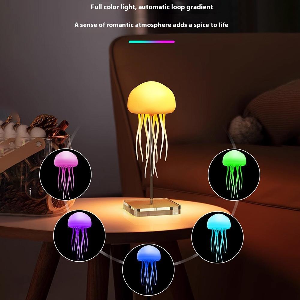 Smart Color-Changing Sound-Activated Jellyfish Lamp Floating Tentacles Creative Mood Sensor Night Light with Plastic Base A
Smart Color-Changing Sound-Activated Jellyfish Lamp Floating Tentacles Creative Mood Sensor Night Light with Plastic Base A