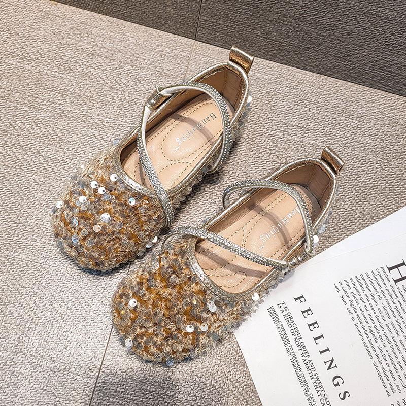Kids Sequins Princess Shoes Crystal Fashion Ballet Flats Soft Sole Shallow Girls Shoes Rhinestone Party Wedding Children Shoes 36
Kids Sequins Princess Shoes Crystal Fashion Ballet Flats Soft Sole Shallow Girls Shoes Rhinestone Party Wedding Children Shoes 36