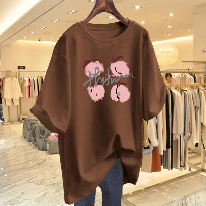 New cotton printed short-sleeved t-shirt women s summer new loose large size casual versatile crew neck top bottoming shirt XXXL
New cotton printed short-sleeved t-shirt women s summer new loose large size casual versatile crew neck top bottoming shirt XXXL