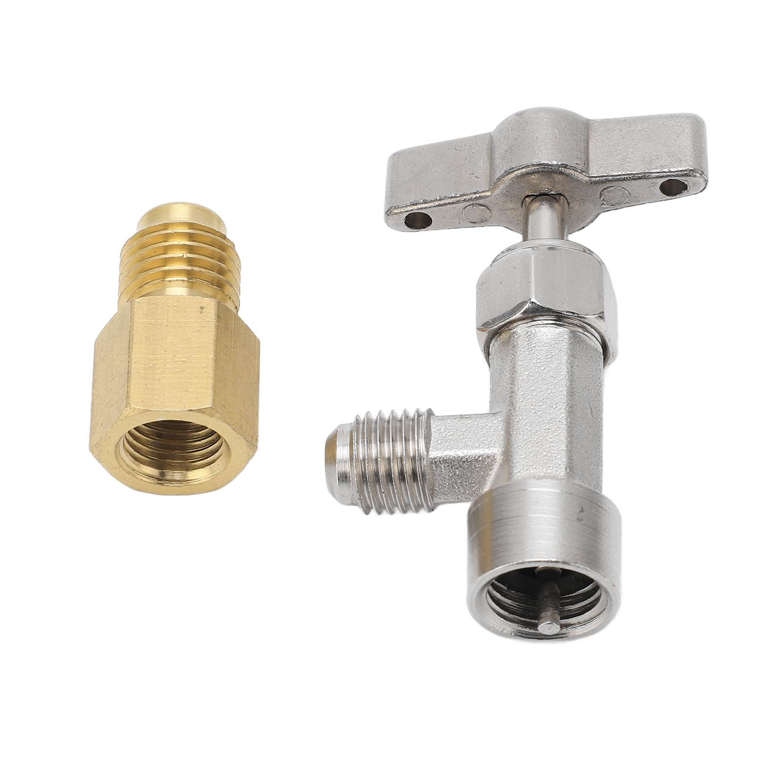 Self Sealing Can Tap Valve 14in 12in Thread Stainless Steel Refrigerant Dispenser Can Opener with
Self Sealing Can Tap Valve 14in 12in Thread Stainless Steel Refrigerant Dispenser Can Opener with