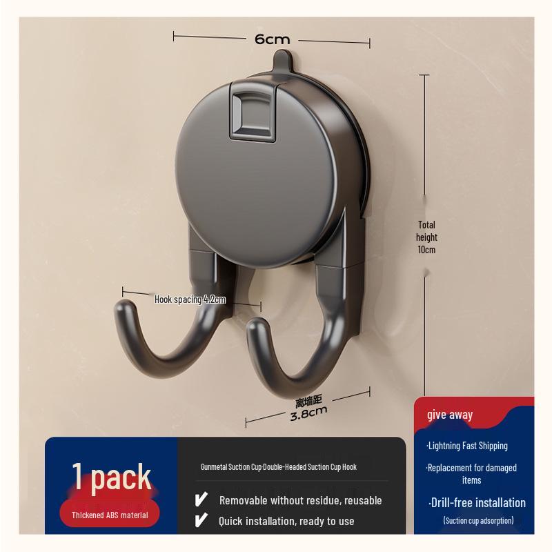 Strong Load-Bearing Suction Hooks - Traceless Adhesive Wall and Door Mount for Luxurious Bathroom or Toilet, No Drilling Required.
Strong Load-Bearing Suction Hooks - Traceless Adhesive Wall and Door Mount for Luxurious Bathroom or Toilet, No Drilling Required.