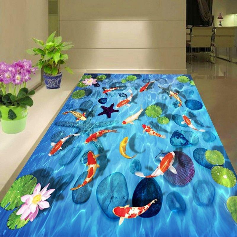 Home living room decorative floor mat pond lotus carp print carpet bedroom bedside carpet bathroom non-slip floor mat 40x60cm
Home living room decorative floor mat pond lotus carp print carpet bedroom bedside carpet bathroom non-slip floor mat 40x60cm
