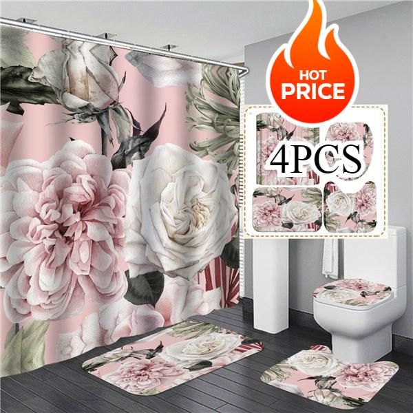 2026 4PCS Nordic Plant Ins Bathroom Shower Curtain Set Free Punching Hook Non-slip Mat Durable Shower Curtain Pedestal Rug Lid Toilet Cover Bath Rugs 4pcs
2026 4PCS Nordic Plant Ins Bathroom Shower Curtain Set Free Punching Hook Non-slip Mat Durable Shower Curtain Pedestal Rug Lid Toilet Cover Bath Rugs 4pcs