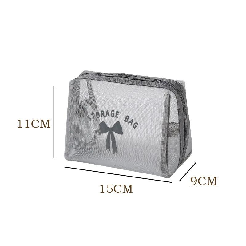 Women Mesh Cosmetic Bag Translucent Travel Makeup Wash Pouch Storage Bag Zipper Lightweight Toiletry Bag серый
Women Mesh Cosmetic Bag Translucent Travel Makeup Wash Pouch Storage Bag Zipper Lightweight Toiletry Bag серый