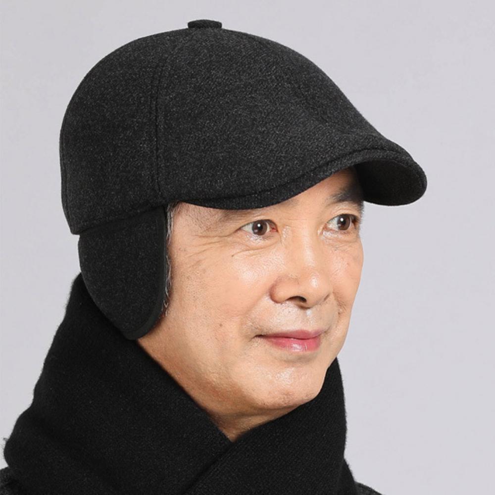 HT4921 Beret Caps Thick Warm Autumn Winter Wool Hats for Men Dad Black Grey Ski Earflap Cap Male Grandfather Octagonal Flat Caps 56-58cm чорний
HT4921 Beret Caps Thick Warm Autumn Winter Wool Hats for Men Dad Black Grey Ski Earflap Cap Male Grandfather Octagonal Flat Caps 56-58cm чорний