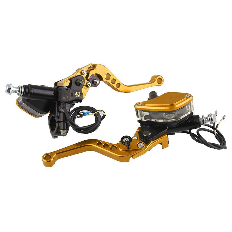 Electric motorcycle modification with non-Brembo brake caliper side-mounted push handle and foldable hydraulic pump for SUZUKI золотистый
Electric motorcycle modification with non-Brembo brake caliper side-mounted push handle and foldable hydraulic pump for SUZUKI золотистый