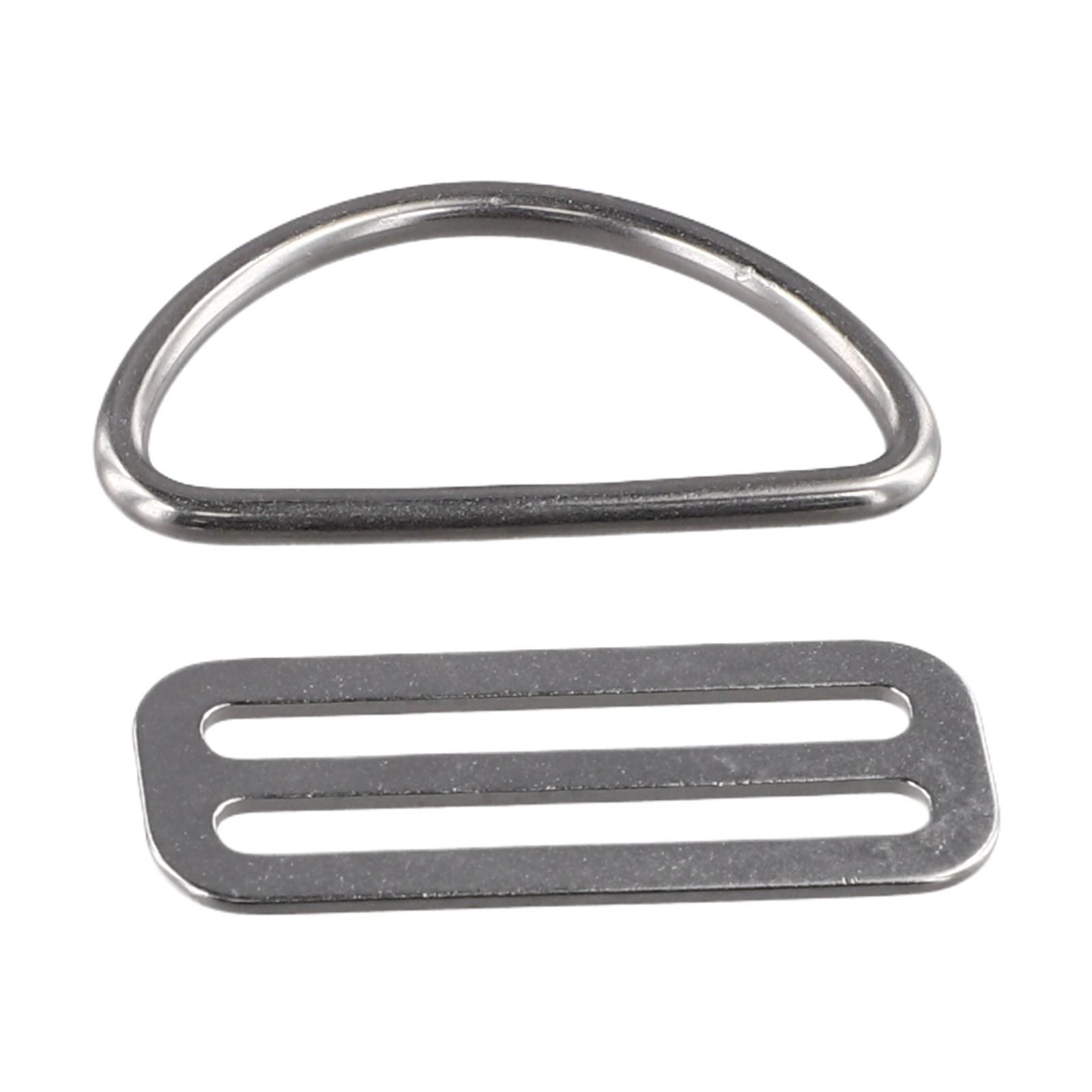 Belt Keeper D Ring Lightweight Portable Silver Stainless Steel 1 pair
Belt Keeper D Ring Lightweight Portable Silver Stainless Steel 1 pair