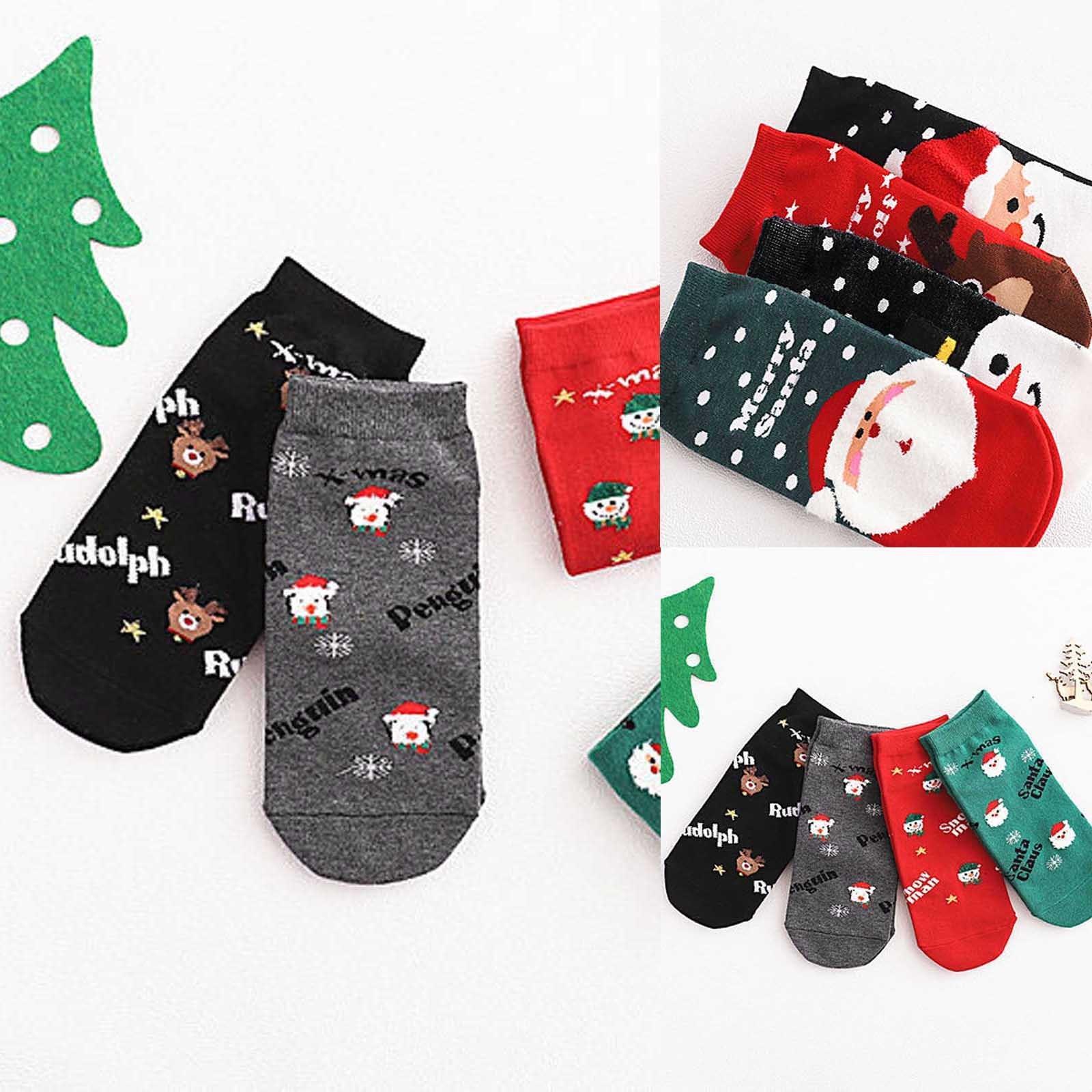 Хлопковые короткие носки с рождественским принтом Elk Elder для взрослых, 4 пары
Хлопковые короткие носки с рождественским принтом Elk Elder для взрослых, 4 пары