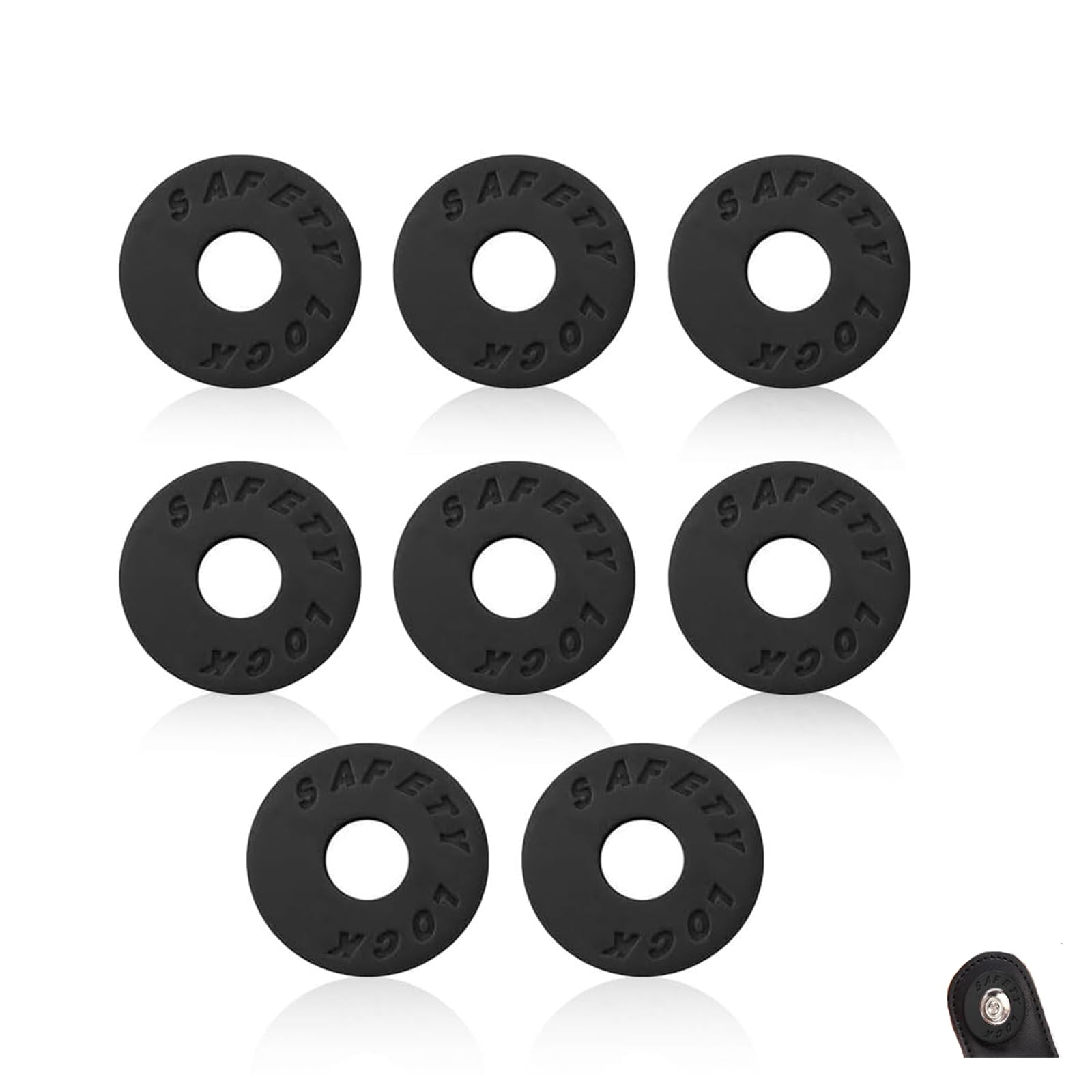 LeTradeJP Guitar Strap Set of Silicone Strap Rubber for Instrument Accessories Locks, 8, Fender, Guitar, Bass, Anti-Slip, (Black)
LeTradeJP Guitar Strap Set of Silicone Strap Rubber for Instrument Accessories Locks, 8, Fender, Guitar, Bass, Anti-Slip, (Black)
