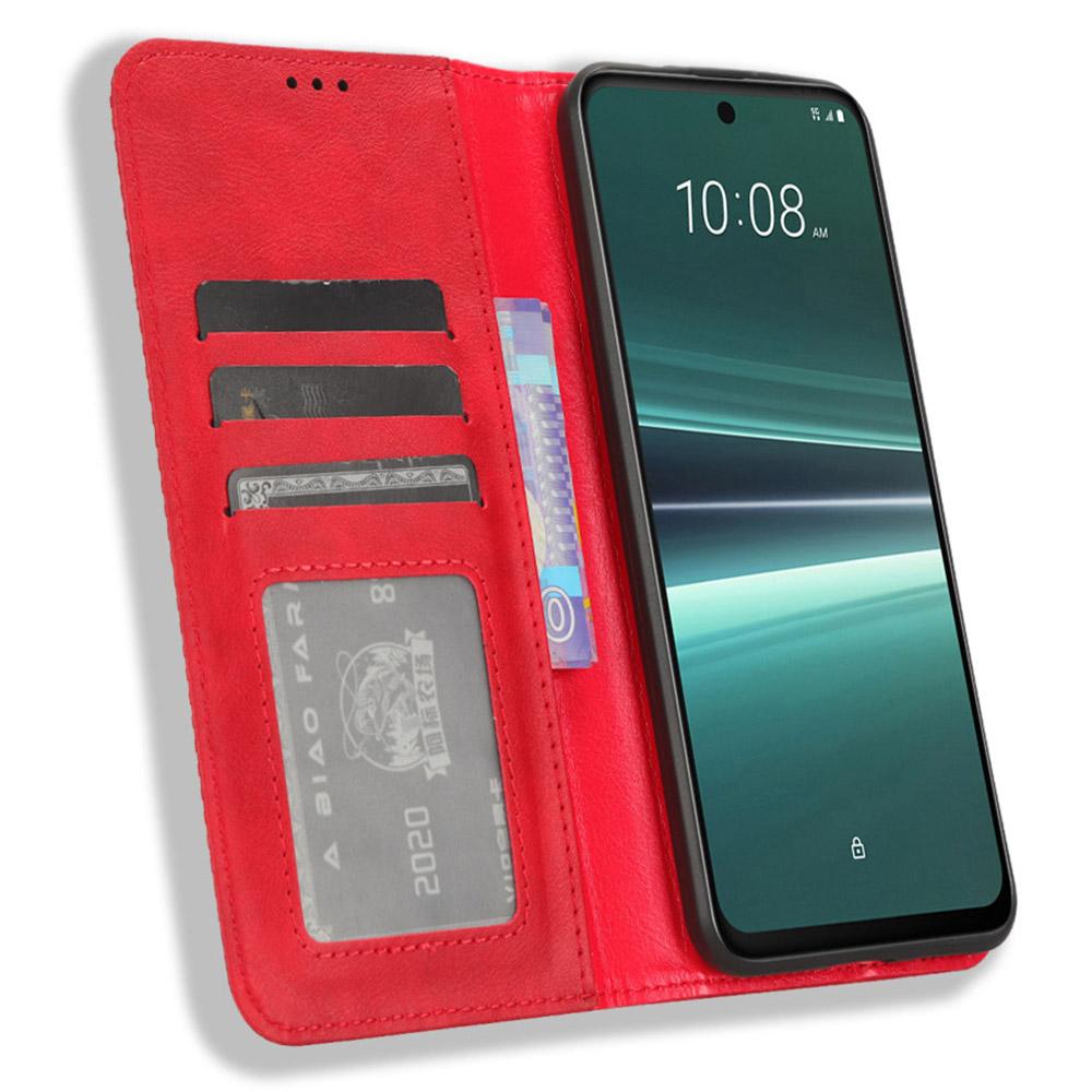 For HTC U23 Pro 5G Shockproof Phone Shell PU Leather Retro Phone Case Shockproof Stand Wallet Cover Red
For HTC U23 Pro 5G Shockproof Phone Shell PU Leather Retro Phone Case Shockproof Stand Wallet Cover Red