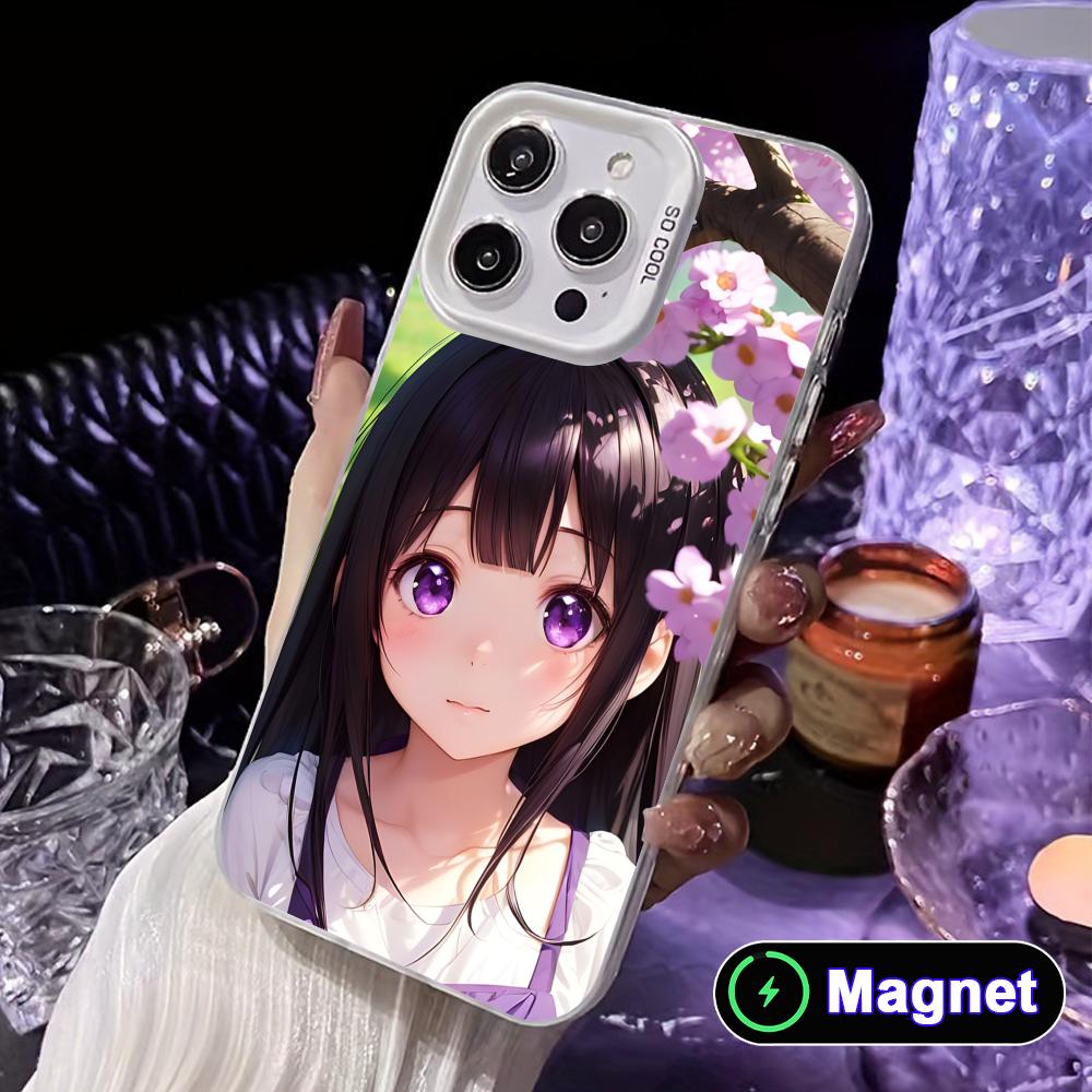 Hyouka Chitanda White Translucent MagSafe Mobile Phone Case for iPhone 17 16 15 14 13 12 11 X XR XS Air Pro Max Plus Cover iPhone X
Hyouka Chitanda White Translucent MagSafe Mobile Phone Case for iPhone 17 16 15 14 13 12 11 X XR XS Air Pro Max Plus Cover iPhone X