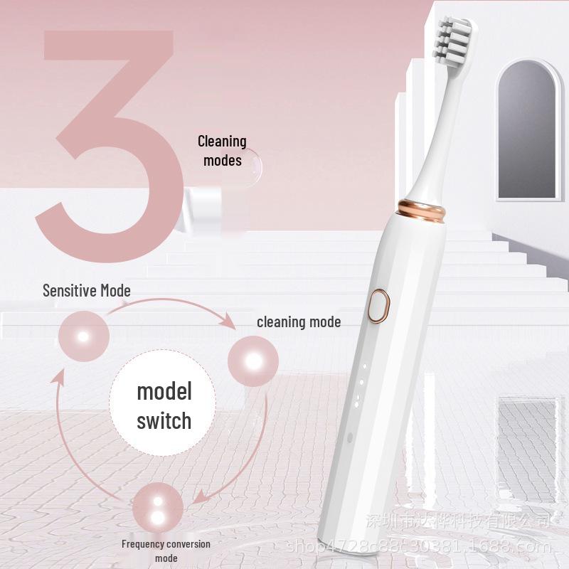 Popular Rechargeable Adult Electric Toothbrush with Soft Bristles, IPX7 Waterproof, Sonic Technology, and Long Battery Life білий
Popular Rechargeable Adult Electric Toothbrush with Soft Bristles, IPX7 Waterproof, Sonic Technology, and Long Battery Life білий