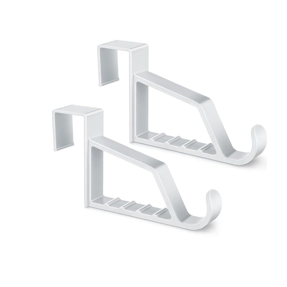 2 Pack Over The Door Hooks for Hangers - Extra Strong White Plastic Over Door Hook for Hanging Clothes, Towels, Robes, Hats, Bag
2 Pack Over The Door Hooks for Hangers - Extra Strong White Plastic Over Door Hook for Hanging Clothes, Towels, Robes, Hats, Bag